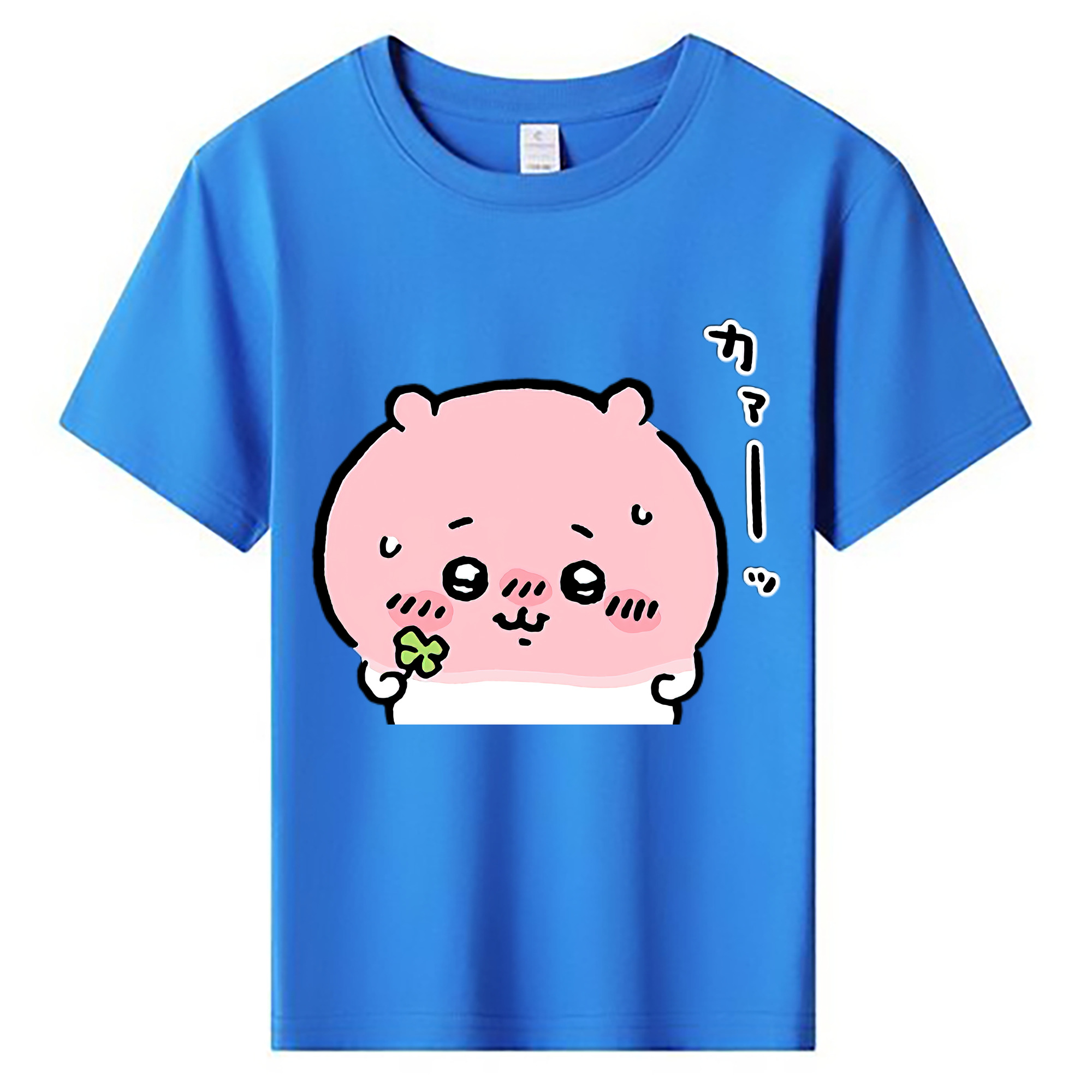 （画像用） ちいかわ ちいかわ Chii-kawa chiikawa 綿100％キッズTシャツ（フロントプリント）